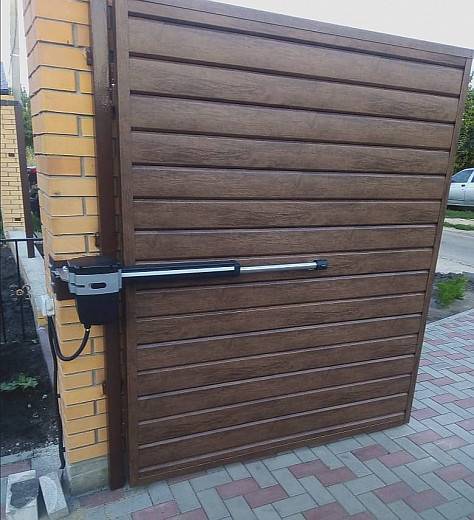 Поставили распашные привода. Доволен Поставили распашные привода. Доволен